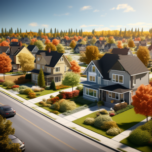 Middle class Canadian neighborhood