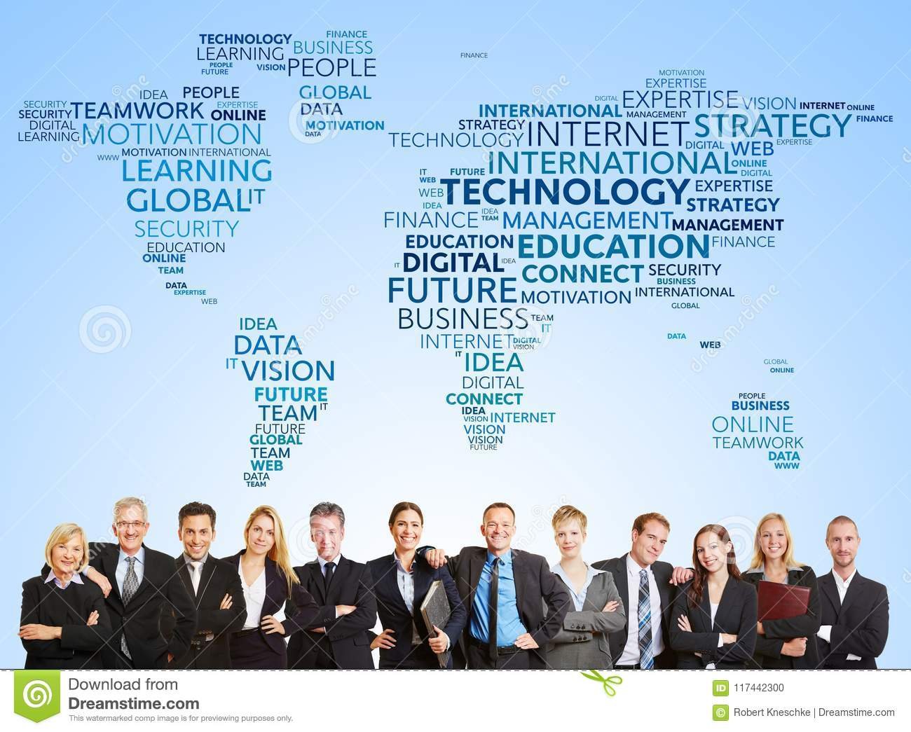 business-team-international-technology-faces-world-map-117442300