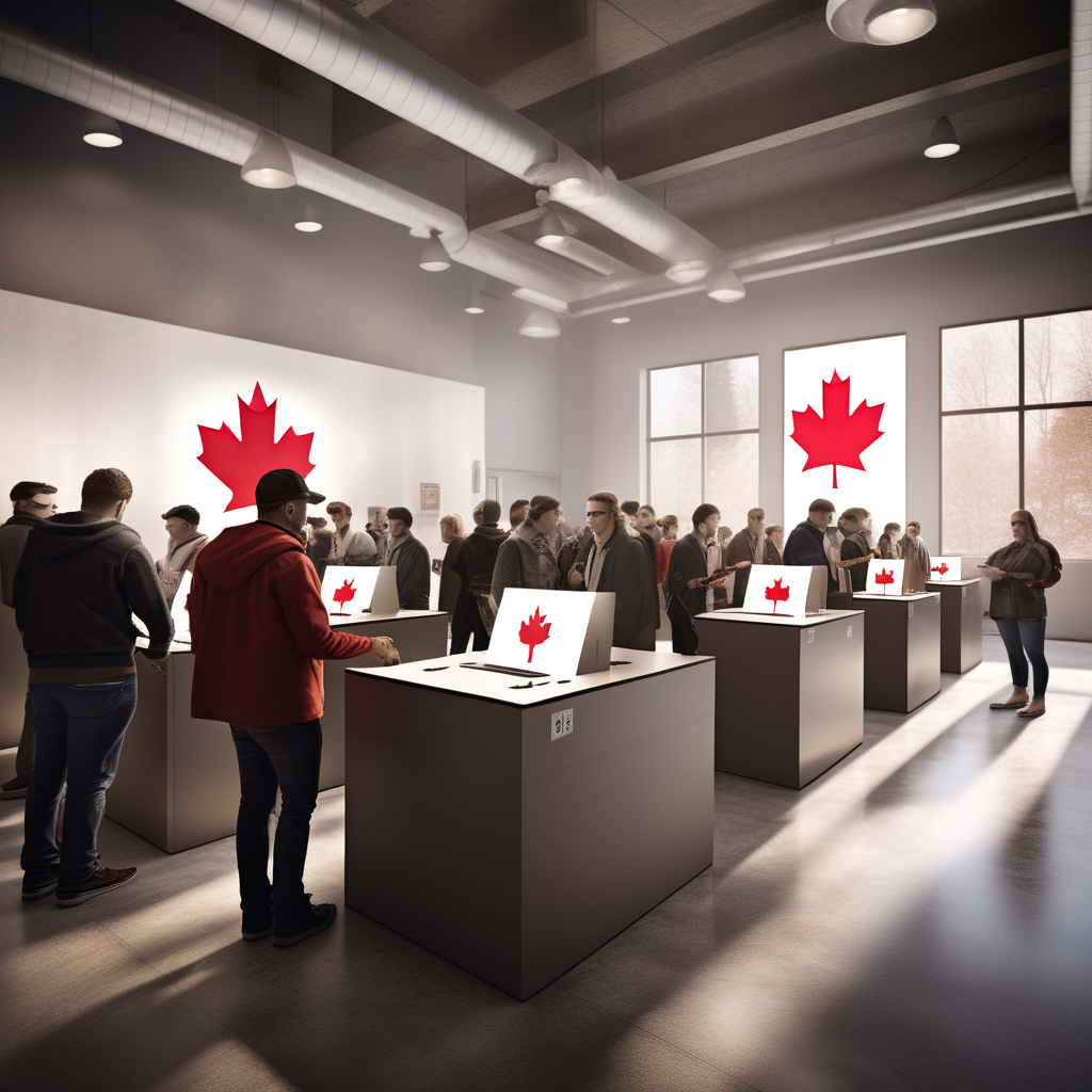 canadian-voters-placing-their-votes-on-election-day