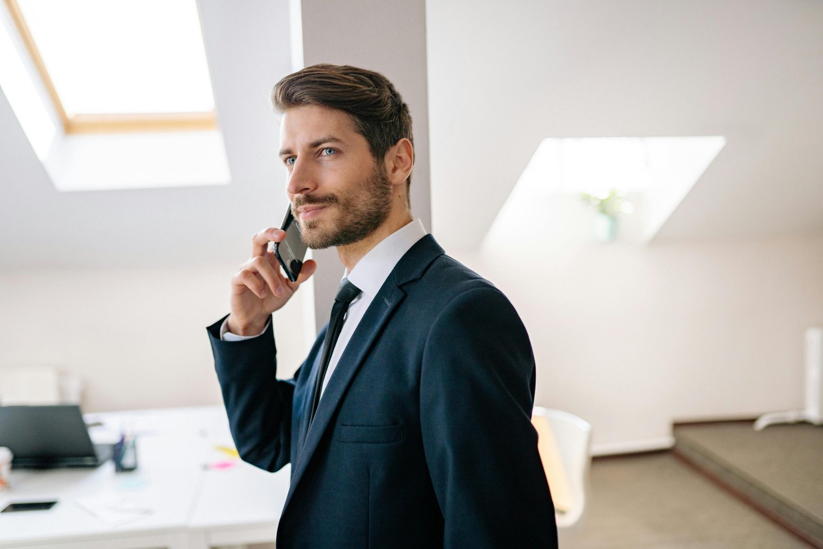 Businessman on the phone