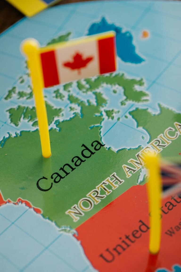 Canada-United Stated map